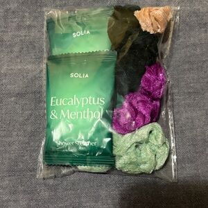 Free! Solia Eucalyptus & Menthol Shower Steamers and Velvet Scrunchies